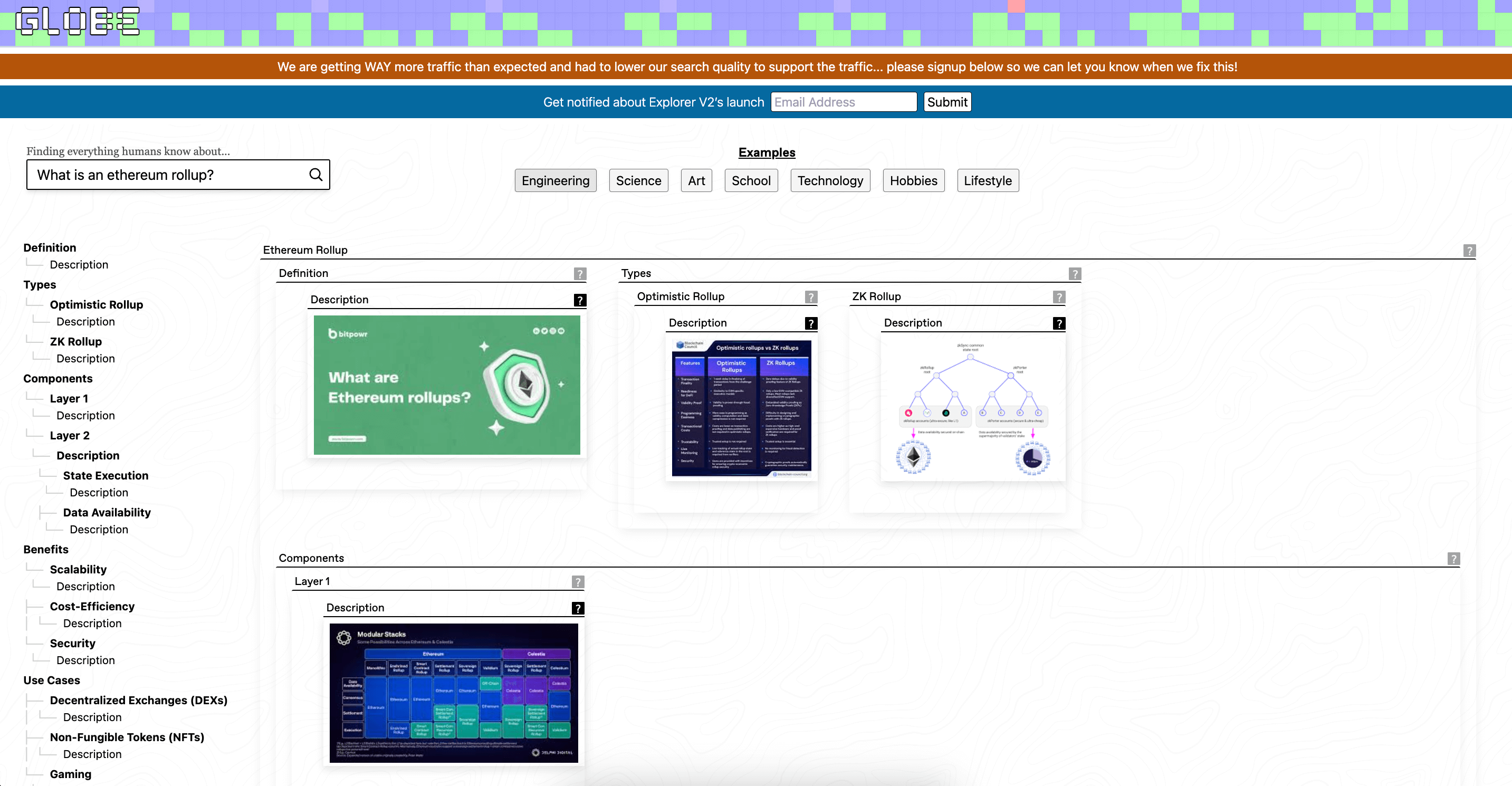 Globe Explorer Interface